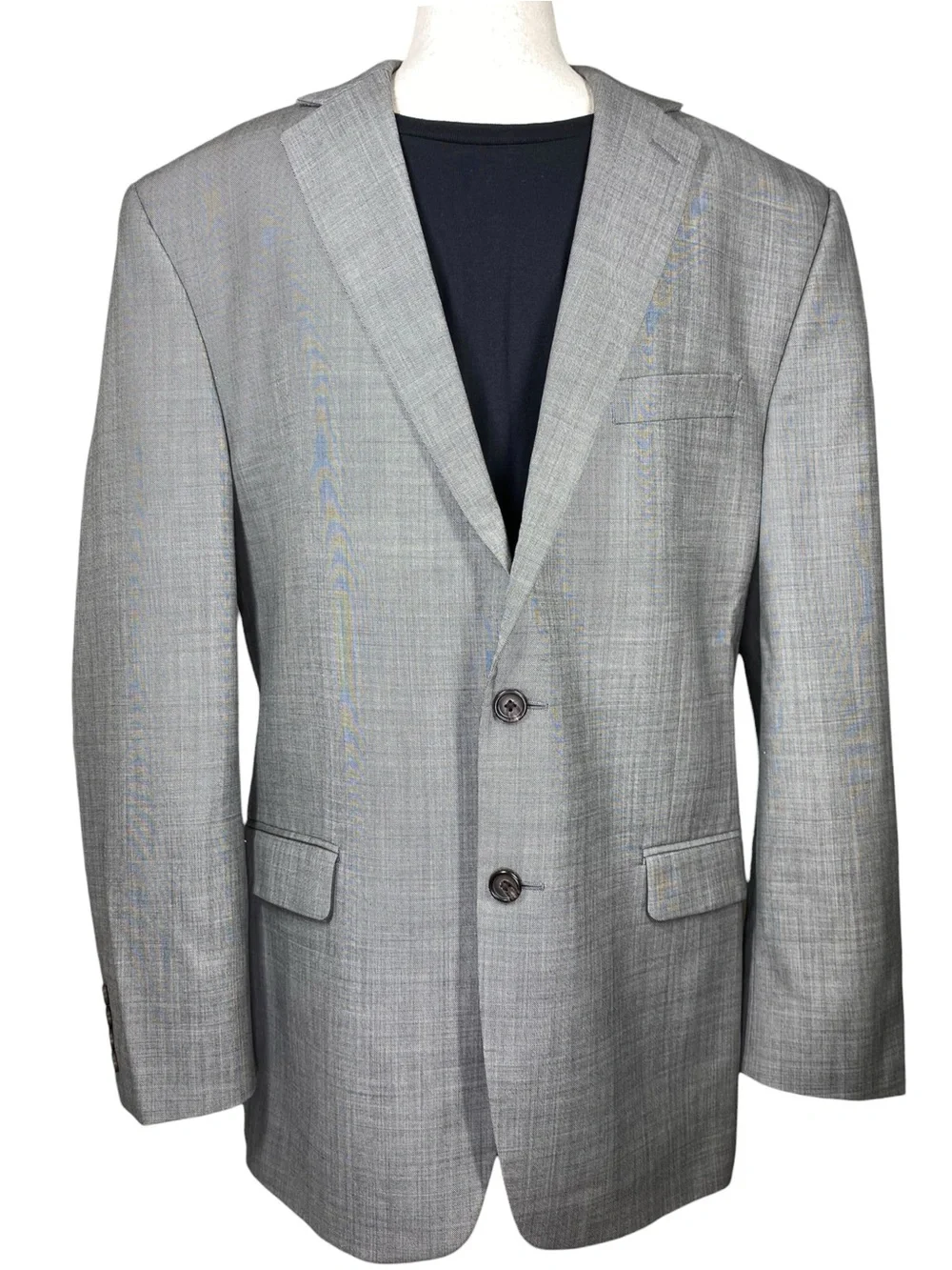Lauren Ralph Lauren‎ Gray Wool Blazer 40R Men's Classic Tailored Sport Coat